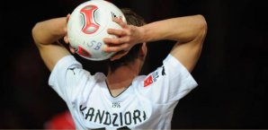 Marcel Kandziora sah am Ende sogar den Platzverweis Marcel Kandziora,SV Sandhausen