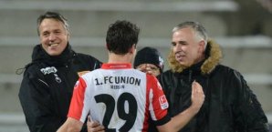 Uwe Neuhaus und Union Berlin jubeln Neuhaus,Union