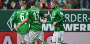 Aaron Hunt verwandelte zwei Elfmeter gegen Fürth Aaron Hunt, Werder Bremen