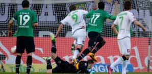 Luuk de Jong machte das 1:0 für Gladbach luuk,de,jong,borussia,mönchengladbach
