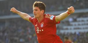 Mario Gomez traf für den FC Bayern in Hoffenheim Mario Gomez, Bayern München, 1899 Hoffenheim
