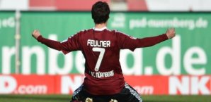 Feulner feiert seinen Treffer zum 1:0 Markus Feulner, 1. FC Nürnberg