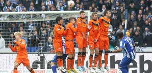 Ronny sorgte mit einem Freistoß für die frühe Führung Ronny, Hertha BSC Berlin