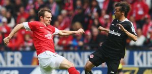 Bo Svensson erlitt wohl eine Achillessehnenquetschung Bo Svensson, Takashi Inu, Mainz 05, Eintracht Frankfurt