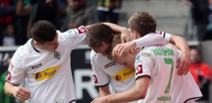 Luuk de Jong wird gefeiert de Jong,Gladbach