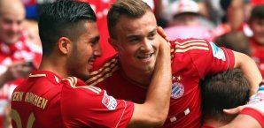 Shaqiri und Can trafen per Co-Produktion für Bayern München Bayerns Führung FC Bayern München,Xherdan Shaqiri