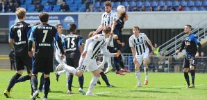 Aalen kam durch Marcel Reichwein kurz vor Schluss zum Ausgleich in Paderborn Marcel Reichwein, Aalen, Paderborn