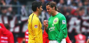 Nikolov und Wetklo mussten keinen Ball aus dem Netz fischen Oka NIkoloc, Christian Wetklo, Mainz 05, Eintracht Frankfurt, Bundesliga