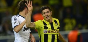 Robert Lewandowski traf nicht ein-, nicht zwei-, nicht drei-, sondern vierfach Robert Lewandowski,borussia,dortmund,vier,tore,real,madrid,champions,league