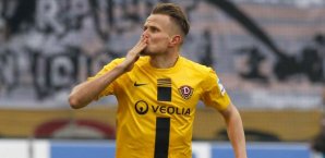 Sebastian Schuppan erzielte den Dresdner Siegtreffer Sebastian Schuppan, dynamo dresden