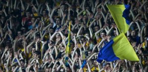 Eintracht Braunschweig-Fans jubeln trotz Nullnummer Braunschweig,Cottbus