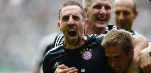 Franck Ribery, Bastian Schweinsteiger, Philipp Lahm, fc bayern münchen