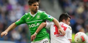 Diego und Lam im Duell HSV,Wolfsburg