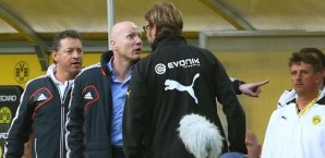 Matthias Sammer und Jürgen Klopp geraten aneinander matthias sammer, jürgen klopp, fc bayern münchen, borussia dortmund