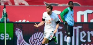 Nicolai Müller erzielte beide Tore für Mainz Nicolai Müller,FSV Mainz 05