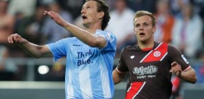 Lennart Thy traf für den FC St. Pauli zum 1:0 Lennart Thy,FC St. Pauli