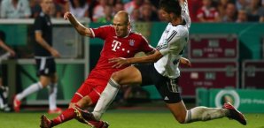 Arjen Robben traf auch im DFB-Pokal gegen Schwarz-Weiß Rehden Arjen Robben, FC Bayern München