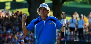 Jason Dufner im Moment des Sieges Dufner