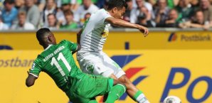 Juan Arango erzielte die Führung für die Gladbacher Juan Arango,Borussia Mönchengladbach,Eljero Elia,Werder Bremen