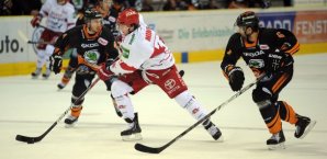 Martin Walter (re.) kommt als Nielsen-Ersatz zu den Hamburg Freezers Martin Walter, EHC Wolfsburg
