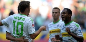 Die Gladbacher feiern ihren ersten Saisonsieg mönchengladbach