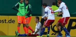 Pierre-Michel Lasogga feiert seinen Treffer gegen Fürth Pierre-Michel Lasogga
