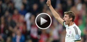 Thomas Müller brachte den FC Bayern im Pokal auf die Siegerstraße Thomas Müller, FC Bayern München, Video