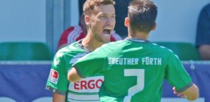 Tom Weilandt bejubelt den Treffer von Zoltan Stieber Tom Weilandt,Zoltan Stieber