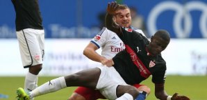 In Hamburg wurde mit harten Bandagen gekämpft Hamburger SV, VfB Stuttgart, Antonio Rüdiger, Pierre-Michel Lasogga
