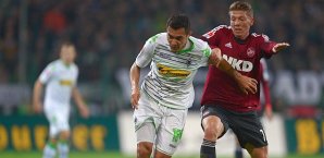 Arango leitete die Wende mit seinem Treffer ein Borussia Mönchengladbach, 1.FC Nürnberg, Bundesliga