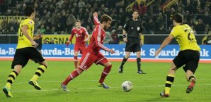 Mario Götze brachte die Bayern gegen seinen Ex-Club in Front Mario Götze,FC Bayern München,Borussia Dortmund