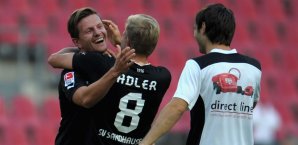 Nicky Adler traf doppelt für Sandhausen Nicky Adler