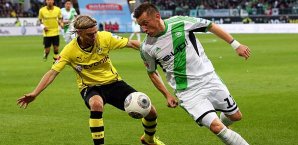 Ivica Olic erzielte den Siegtreffer VfL Wolfsburg, Borussia Dortmund