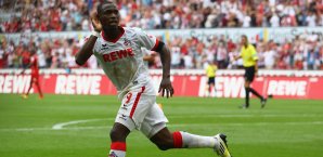 Anthony Ujah war nach neun torlosen Spielen wieder für den 1. FC Köln erfolgreich Anthony Ujah,1. FC Köln,2. Bundesliga