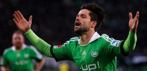 Diego bejubelt seinen Führungstreffer Diego