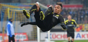 Pierre-Emerick Aubameyang war der gefeierte Held Pierre-Emerick Aubameyang