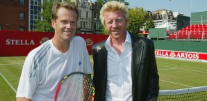 Stefan Edberg und Boris Becker zu aktiven Zeiten Stefan Edberg,Boris Becker,Tennis