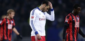Heiko Westermann kann es kaum fassen: Der HSV ging auch im Heimspiel gegen Berlin unter Hamburger SV,Hertha BSC,Bundesliga