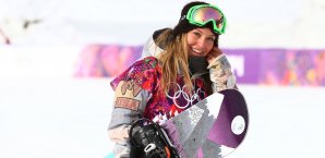Jamie Anderson darf sich über eine Goldmedaille freuen Jamie Anderson