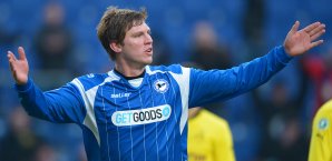 Fabian Klos traf für Arminia Bielefeld Arminia Bielefeld