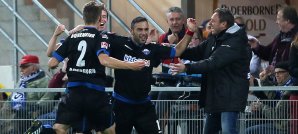Mahir Saglik entschied das Spitzenspiel mit seinem Doppelpack fast im Alleingang Mahir Saglik, SC Paderborn