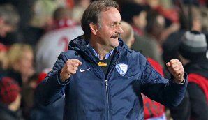 Peter Neururer konnte einen Sieg seines VfL bejubeln Peter Neururer