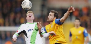 Kevin de Bruyne (l.) konnte seine Wolfsburger auch nicht auf die Siegerstraße führen VfL Wolfsburg