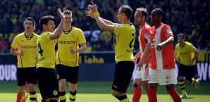 Borussia Dortmund gewann den wilden Schlagabtausch gegen Mainz Borussia Dortmund, Mainz 05