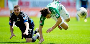 Halb stolpern sie, halb fliegen sie. Fürth gelingt der Ausgleich in der Nachspielzeit Paderborn