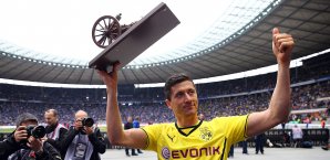 Robert Lewandowski traf doppelt und sicherte sich die Torjägerkanone Robert Lewandowski