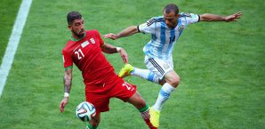 Ashkan Dejagah wusste gegen Argentinien mit einer starken Leistung zu überzeugen Ashkan Dejagah, Iran