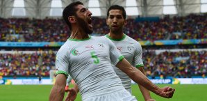 Rafik Halliche erzielte das 2:0 für Algerien Rafik Halliche