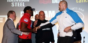 Dereck Chisora (l.) musste den Kampf mit Tyson Fury wegen einer Verletzung absagen Dereck Chisora