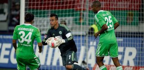 Die Zukunft von Diego Benaglio (M.) und Ricardo Rodriguez liegt weiterhin in Wolfsburg Diego Benaglio, Ricardo Rodriguez